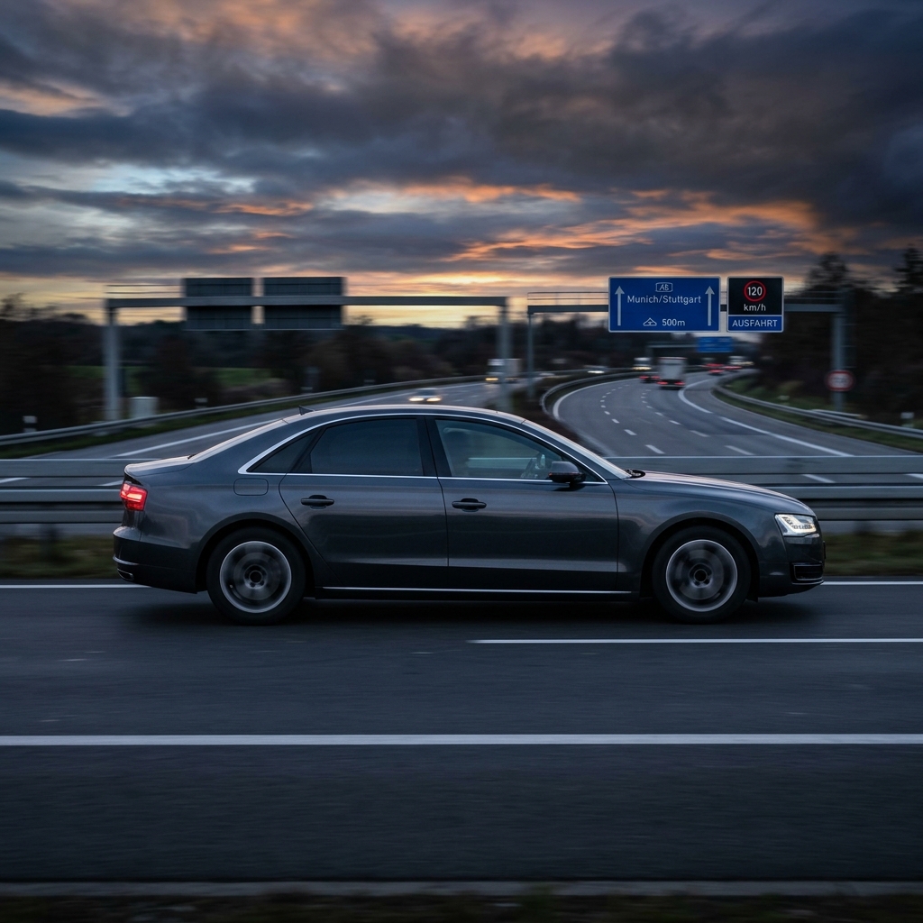 Auto auf Autobahn